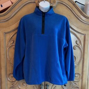 Cheetah Men's Blue Zip-Up Fleece Pullover